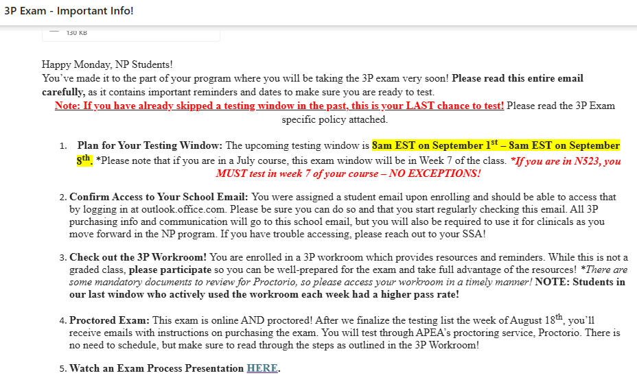 Advanced Practice Education Associates (APEA) exam - ASC 3P Exam
