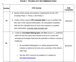 CEM2 — CEM2 Task 1: Clinical Practice Experience
